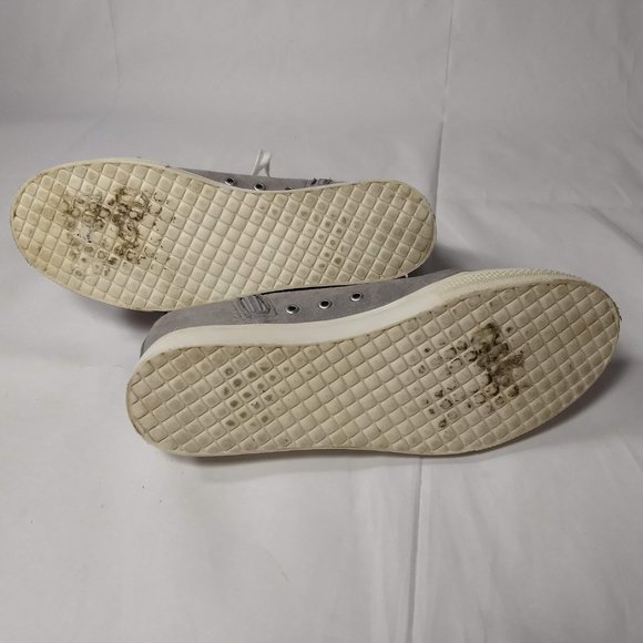 Very G High Top Gray Suede Cheetah Print Platform Sneakers Women Size 7.5 - Picture 7 of 9